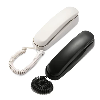 Проводной телефон, монтируемый на стену Стационарный телефон, влагостойкий для офиса, дома, гостиницы, ванной комнаты, тонкий настенный телефон