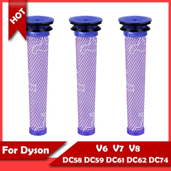 3 шт. Для Dyson Заменяет Фильтр V6 V7 V8 DC58 DC59 DC61 DC62 DC74 Пылесос Фронтальная Фильтрующая Часть