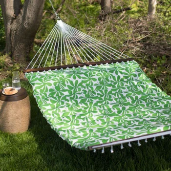 Гамак на 2 персоны с подушкой, весенне-зеленого цвета, Размер изделия в собранном виде 11,65 футов Д x 4,5 фута Ш