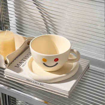 Кофейная чашка Керамическая чашка Большой емкости, Ретро Креативная китайская чашка для чая кунг-фу, набор кофейных чашек, пара подарочных чашек, сделай сам