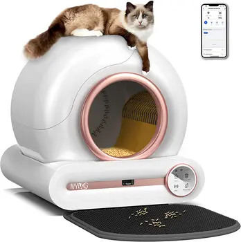 Умный Ящик для кошачьего Туалета 2,4 ГГц WIFI App Control Кошачий Туалет Box WC Автоматическая Самоочистка 9л Большой Кошачий Туалет для домашних животных