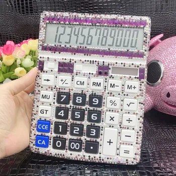 Многофункциональный мультяшный калькулятор, солнечный калькулятор, офисный подарок на день рождения, супермаркет, калькулятор из розового золота, научные калькуляторы