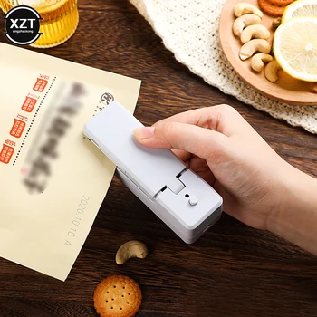 2 В 1 Мини-запайщик для зарядки через USB, термосвариватели с режущим ножом для хранения пластиковых пакетов для пищевых продуктов