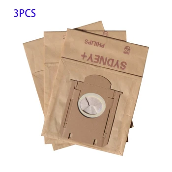 3 шт. Бумажные мешки для пыли для пылесоса Philips FC8202 FC8220 FC908 HR6999 Запасные части для пылесоса
