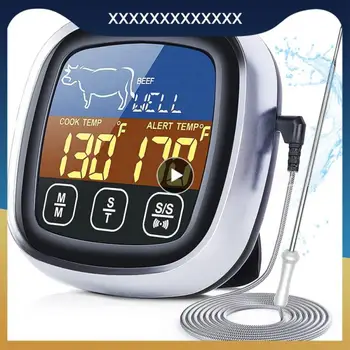 Светодиодный Умный дисплей, зонд для кухонного термометра для гриля, дистанционные термометры для мяса с таймером, инструменты для домашней кулинарии