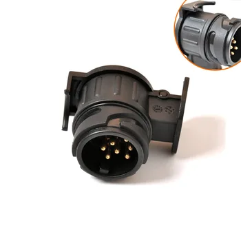 Электрический буксировочный преобразователь для прицепа с 13-7 контактами, Штекер-адаптер для фаркопа
