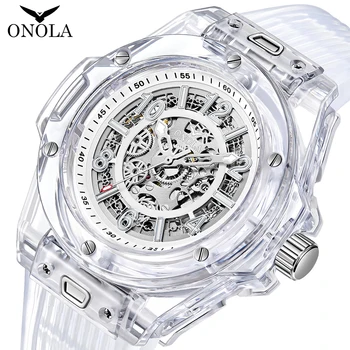 ONOLA 2023 Новые мужские полностью автоматические роскошные часы водонепроницаемые модные роскошные механические часы