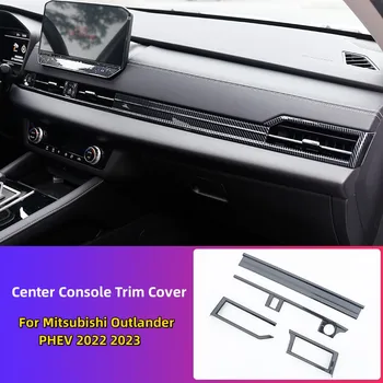 Наклейка Для Внутренней Отделки Центральной Консоли ABS Из Углеродного Волокна Против Царапин Защитный Чехол Для Mitsubishi Outlander PHEV 2022 2023