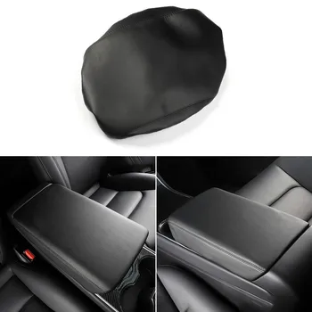 1 * Черный Автомобильный Подлокотник, защитный чехол, Кожаный Внутренний Подлокотник Для Tesla Model 3 2021, Высококачественные Автомобильные Аксессуары