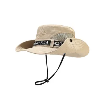 Летняя Хлопчатобумажная дышащая Складная панама 2023, Рыбацкая шляпа, солнцезащитная кепка для путешествий на открытом воздухе для мужчин и женщин 107