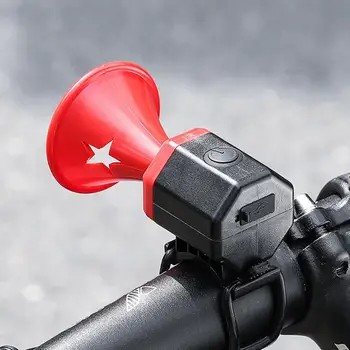 Велосипедный звонок Универсальный Велосипедный электрический гудок с высоким децибелом Водонепроницаемый перезаряжаемый Простая установка для безопасности велосипедного руля