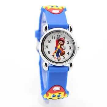 20 штук, Милые силиконовые Детские часы с 3D Рисунком, подарок для мальчиков, Повседневные кварцевые наручные Часы