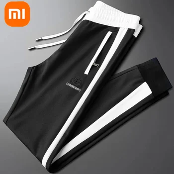 Xiaomi YOUPIN, вышитые шелком тонкого льда, Спортивные Повседневные брюки 9/10, Мужские карманы на молнии, дышащие брюки с завязками, Летние 331
