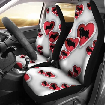 Чехлы для автомобильных сидений с рисунком собаки норфолк-терьер в виде сердца, 1 шт.