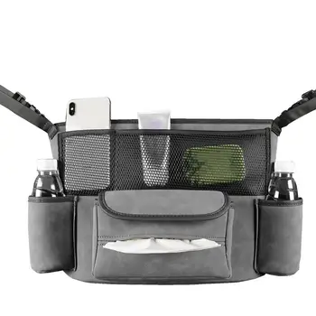 Автомобильный Органайзер Между сиденьями, автомобильный держатель для сумок с коробкой для салфеток / подстаканником, Сетчатый карман для телефонов, Автомобильный кошелек с несколькими карманами