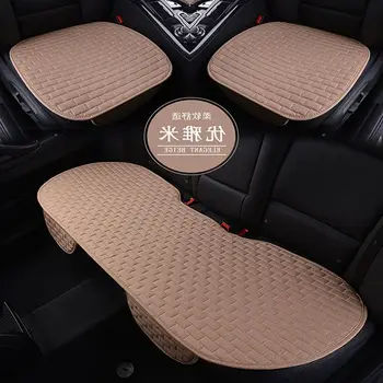 Подушки для автомобильных сидений 1 Комплект Автомобильных чехлов для всех Седанов Автостайлинг Автоаксессуары Льняная ткань