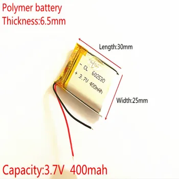 3,7 В, 602530 (бесплатная доставка) Полимерная литиевая батарея 062530 может быть настроена по индивидуальному заказу Оптовая сертификация качества CE FCC ROHS MSDS