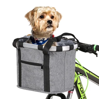 Сумка для велосипедной корзины из алюминиевого сплава, Велосипедные сумки, Велосипедная передняя сумка, Переноска для домашних животных, Велосипедная Верхняя трубчатая рама, Передняя сумка для переноски