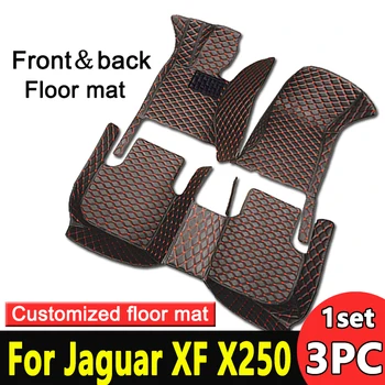 Автомобильные коврики для Jaguar XF X250 2008 ~ 2015 ковер прочный кожаный коврик авто анти грязные накладки детали интерьера автомобильные аксессуары
