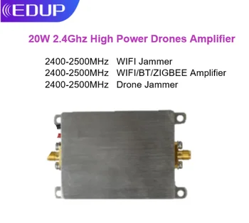 EDUP Drone Jammer Oneway 20 Вт 2,4 Г Усилитель Дронов Высокой Мощности 2400-2500 МГц WIFI Усилитель сигнала Дальнего действия или WIFI Jammer