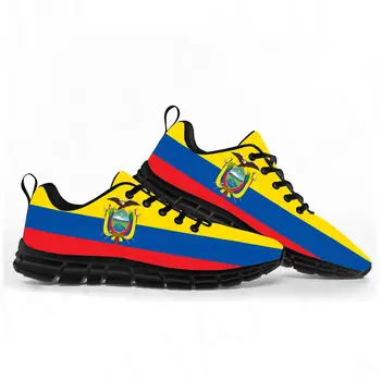 Спортивная Обувь С Флагом Эквадора, Мужская Женская Обувь Для Подростков, Детские Кроссовки, Эквадорская Повседневная Обувь Для Пар Высокого Качества На Заказ