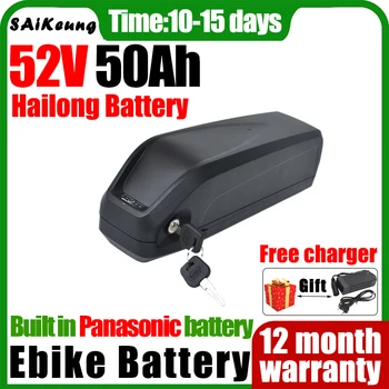 Hailong Bafang Аккумуляторная батарея для электровелосипеда 52V 35ah 20ah 30ah 40ah 50ah 18650 Литиевый аккумуляторный пакет Мощностью 250 Вт-2000 Вт