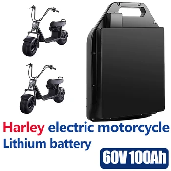 Водонепроницаемый Литиевый аккумулятор для электромобиля Harley 60V 100ah для двухколесного складного электрического скутера Citycoco Велосипед ++ бесплатная доставка