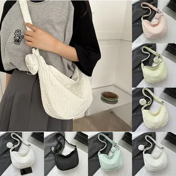 Свежая Цветная сумка на плечо с пузырьками, Повседневная модная дизайнерская сумка в корейском стиле с кошельком для монет, плиссированная сумка Большой емкости на открытом воздухе