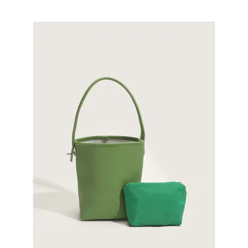 Сумка большой емкости, женская летняя новинка 2022, модная ручная сумка-ведро, усовершенствованная текстура, сумка на одно плечо, сумки для подмышек