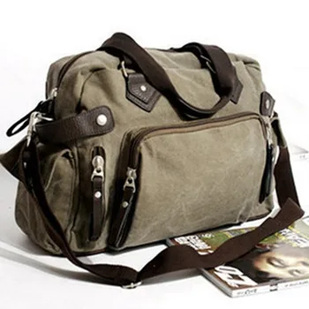 Новая повседневная сумка через плечо, холщовая мужская дорожная сумка для мужской поездки/ежедневного использования, серый, хаки, черный цвет, бесплатная доставка