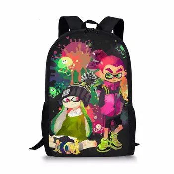 Индивидуальный дизайн, 16-дюймовые рюкзаки Splatoon 2 для подростков, Повседневные детские дорожные сумки через плечо, сумки Splatoon для детей, школьная сумка