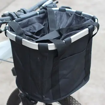 Велосипедная корзина для переноски собак Складная Съемная Велосипедная сумка для домашних собак Передняя корзина для велосипеда Корзина для руля велосипеда Быстросъемная