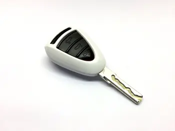 Дистанционный Флип-брелок Shell Protection Чехол для ключей Porsche SILVER Head Remote Key