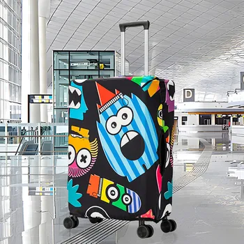 Защитный чехол для багажа для чемодана 20-35 дюймов, Высокоэластичная Пылезащитная сумка для хранения, Тележка, Защитный чехол для чемодана