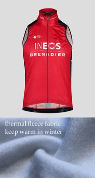 Зимний флисовый термальный 2023 INEOS Grenadier TEAM синий жилет для велоспорта без рукавов, Mtb Одежда, велосипедный майо, велосипедная одежда Ciclismo