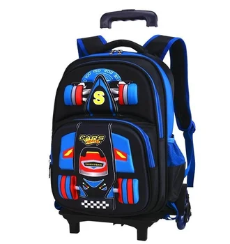 детские школьные сумки на колесиках, школьные рюкзаки на колесиках для мальчиков, детский школьный рюкзак на колесиках, Детская дорожная тележка, багажные сумки