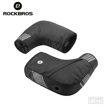 Велосипедные ветрозащитные перчатки ROCKBROS для занятий спортом на открытом воздухе для верховой езды, устойчивые к холоду, 3D стереофонические аксессуары для велосипеда