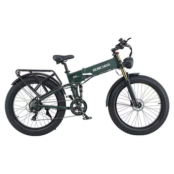 26-дюймовый Складной Электрический горный велосипед, литиевая батарея, Утолщенная Передняя вилка, Торможение снегохода, Пляжный Внедорожный отдых для взрослых