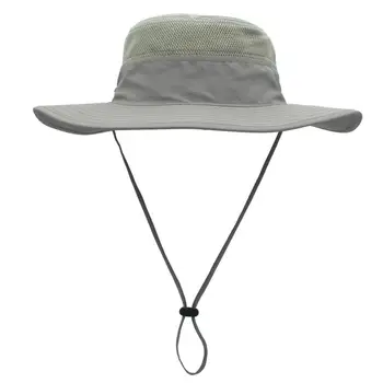 Мужская и женская летняя солнцезащитная шляпа Connectyle UPF 50 + с широкими полями, дышащая панама, прочные Регулируемые ветрозащитные шляпы для рыбалки