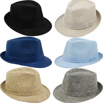 Модная шляпа Изысканная Унисекс Удобная Большая Панама Джазовая кепка для улицы Женская модная шляпа
