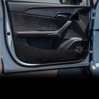 Автомобильная Дверь Anti Kick Pad Текстура Кожи Из Углеродного Волокна, Защитная Наклейка От Грязи Для MG4 Electric MG 4 EV EH32 2022 2023 2024
