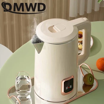 DMWD Электрический чайник для приготовления чая и кофе 1,8 л с функцией подогрева воды из нержавеющей стали, чайник Smart Kettle Pot