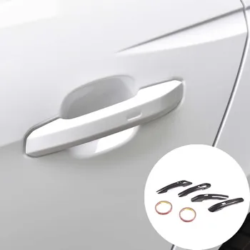 100% настоящее углеродное волокно для Audi A4 (B9)/A5 автомобильный стайлинг внешняя ручка защитная крышка аксессуары для модификации экстерьера автомобиля