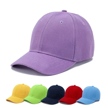 Детская бейсболка для девочек и мальчиков, весна-лето, Дышащая детская солнцезащитная шляпа, простые повседневные однотонные кепки для малышей
