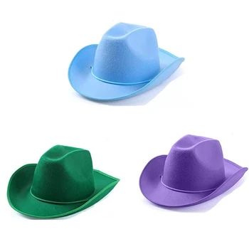 Обычная Ковбойская шляпа в западном стиле, Шляпа для девичника, обычная Ковбойская шляпа для украшения челнока