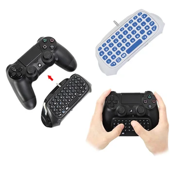 Мини Беспроводная клавиатура Bluetooth с сообщением, джойстик, чат-панель для Sony Playstation 4 PS4 Slim Pro, игровой контроллер, геймпад