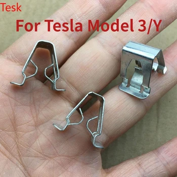 Модели Tesla Model3ModelX, модельная внутренняя панель двери, железный стальной зажим, фиксированная пряжка, аксессуары