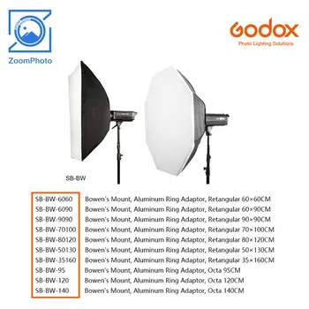 Godox SB-BW-6060 6069 9090 70100 B0120 50130 35160 95 120 140 Студийный Софтбокс Для Фотосъемки С креплением