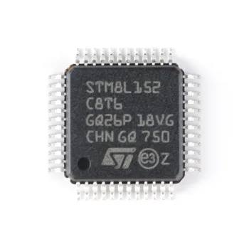 10 шт./лот STM8L152C8T6 LQFP-48 8-разрядные микроконтроллеры - MCU STM8L Ultra LP 8-Разрядная 48-контактная вспышка 64 Кб