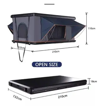 Китайский производитель, автомобильная палатка на крыше, палатка на крыше, 4 человека, палатка на крыше, жесткий корпус для кемпинга на открытом воздухе